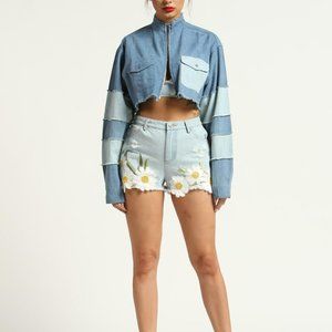 Cropped Denim Jacket